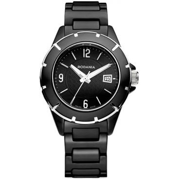 Женские швейцарские керамические наручные часы Rodania RD-2508546 1