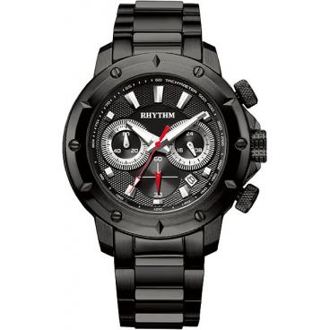 Мужские японские наручные часы Rhythm S1103S06 с хронографом 1