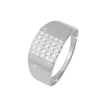 Серебряное кольцо КЮЗ Дельта S111307 с фианитами 1 Серебряное кольцо КЮЗ Дельта S111307 с фианитами 1