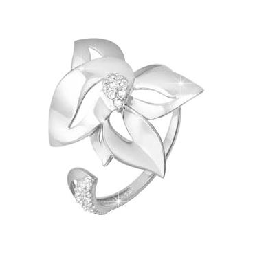 Серебряное кольцо КЮЗ Дельта S112562 с фианитами 1 Серебряное кольцо КЮЗ Дельта S112562 с фианитами 1