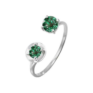 Серебряное кольцо КЮЗ Дельта S112653 с фианитами 1 Серебряное кольцо КЮЗ Дельта S112653 с фианитами 1