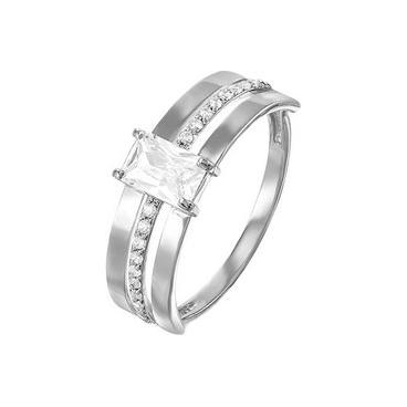 Серебряное кольцо КЮЗ Дельта S113890 с фианитами 1 Серебряное кольцо КЮЗ Дельта S113890 с фианитами 1