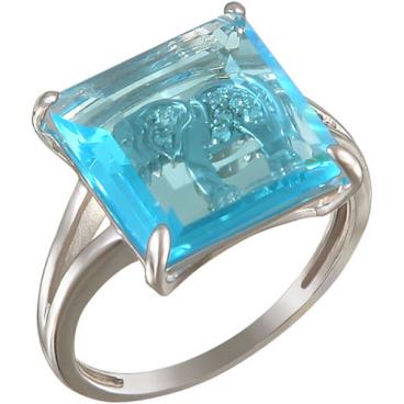 Серебряный перстень Эстет S16K253275 с алпанитом, фианитом 1 Серебряный перстень Эстет S16K253275 с алпанитом, фианитом 1