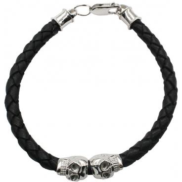 Мужской кожаный браслет Воронин Голд SB844 1 Мужской кожаный браслет Воронин Голд SB844 1