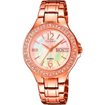 Женские японские наручные часы Casio SHE-4800PG-9A 1