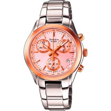 Женские японские наручные часы Casio SHN-5000SG-4A с хронографом 1