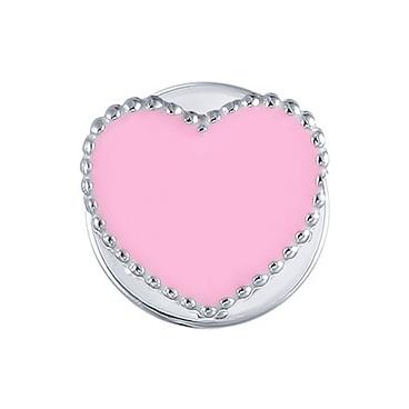 Серебряная брошь Element47 by JV SO-B0190-rose c эмалью 1 Серебряная брошь Element47 by JV SO-B0190-rose c эмалью 1