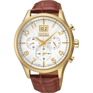 Мужские японские наручные часы Seiko SPC088P1 с хронографом 1