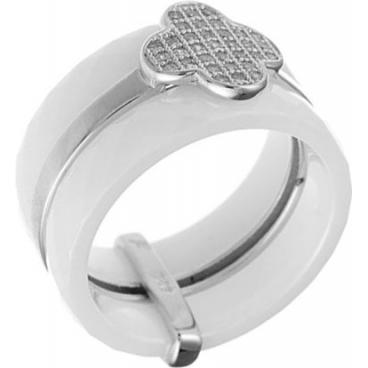 Керамическое кольцо Национальное Достояние SR1371-002-WG-nd с цирконами 1 Керамическое кольцо Национальное Достояние SR1371-002-WG-nd с цирконами 1