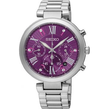 Женские японские наручные часы Seiko SRW799P1 с хронографом 1