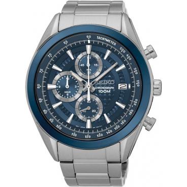 Мужские японские наручные часы Seiko SSB177P1 с хронографом 1