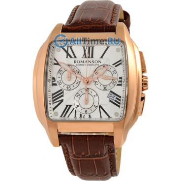 Мужские наручные часы Romanson TL1273HMR(WH)BN-ucenka с хронографом 1 Мужские наручные часы Romanson TL1273HMR(WH)BN-ucenka с хронографом 1