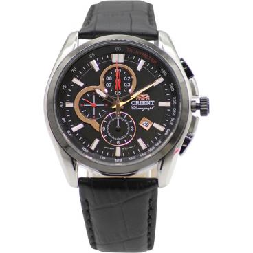 Мужские японские наручные часы Orient TT13003B с хронографом 1