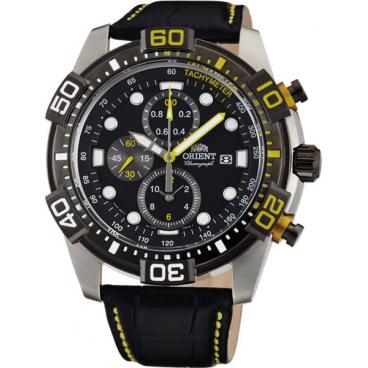 Мужские японские наручные часы Orient TT16005B с хронографом 1