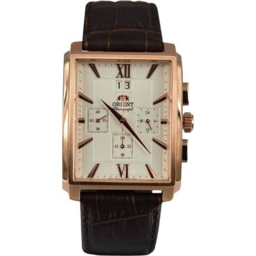 Мужские японские наручные часы Orient TVAA001W с хронографом 1