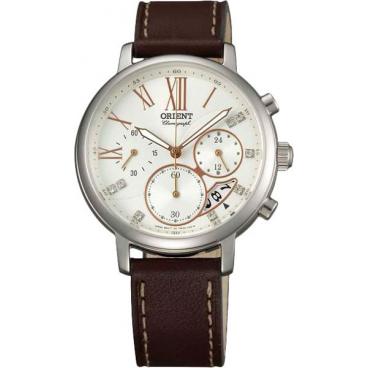 Женские японские наручные часы Orient TW02005W с хронографом 1