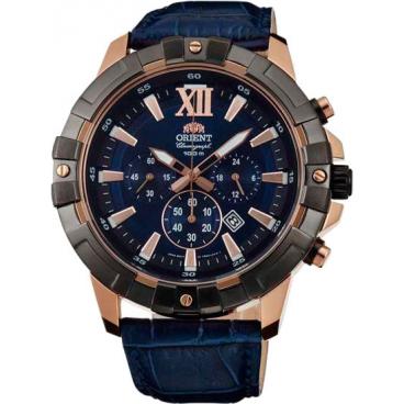 Мужские японские наручные часы Orient TW03004D с хронографом 1