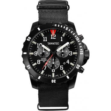 Мужские швейцарские титановые наручные часы Tawatec TWT.07.91.81G с хронографом 1