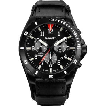 Мужские швейцарские титановые наручные часы Tawatec TWT.07.93.81G с хронографом 1