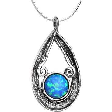 Серебряный кулон Yaffo TZP335 с искусственным опалом 1 Серебряный кулон Yaffo TZP335 с искусственным опалом 1