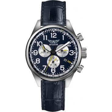 Мужские швейцарские наручные часы Aviator V.2.25.0.170.4 с хронографом 1