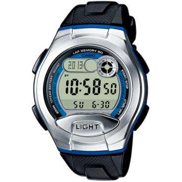 Мужские японские спортивные наручные часы Casio W-752-2B с хронографом 1