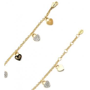 Латунный браслет цепь Juicy Couture WJW70978/712 с эмалью, цирконием 1 Латунный браслет цепь Juicy Couture WJW70978/712 с эмалью, цирконием 1