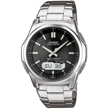 Мужские японские титановые наручные часы Casio WVA-M630TD-1A 1