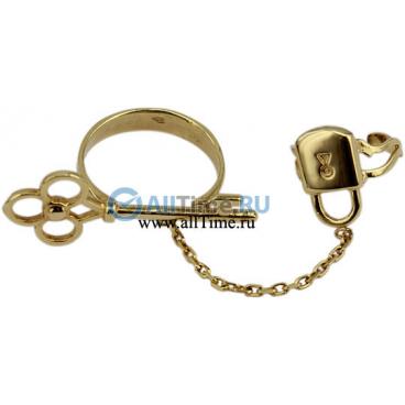 Золотое кольцо на два пальца Tesoro tsr-54051 1 Золотое кольцо на два пальца Tesoro tsr-54051 1