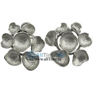 Серьги-пусеты (гвоздики) из белого золота Tesoro tsr-54076 1 Серьги-пусеты (гвоздики) из белого золота Tesoro tsr-54076 1